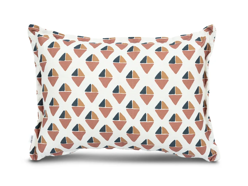 Cojin Aura Blanco Rosado Lumbar