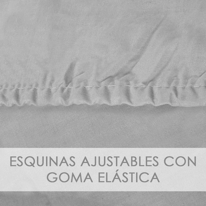 Juego Sábanas de Verano y Entretiempo 50% Algodón y 50% poliéster- Ondas Lila