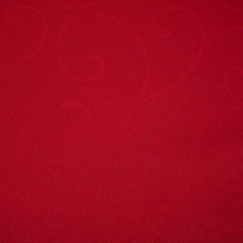 Tela para Manteles de Algodón y Poliéster - Onda | Rojo