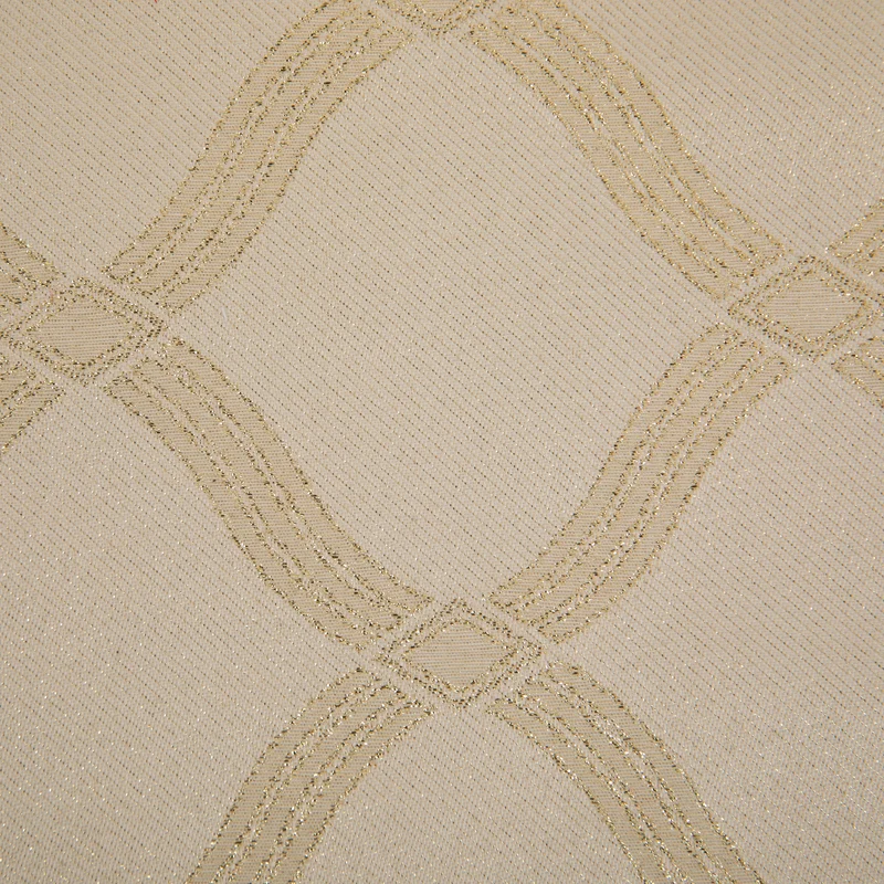 Tela con Brillo para Manteles - Lurex Dorado con Diseño de Rombo