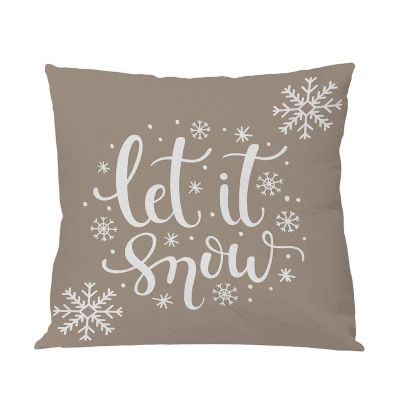Funda cojín Let It Snow