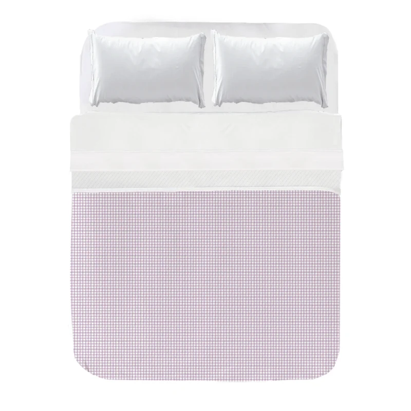 Colcha Ajustable Acolchada Vichy Malva