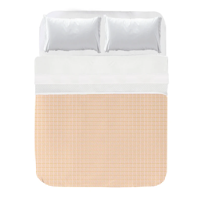Colcha Ajustable Acolchada Vichy Rosa Amarillo