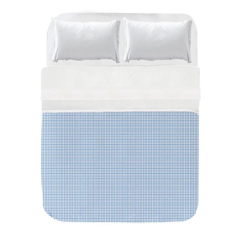 Colcha Ajustable Acolchada Vichy Marino