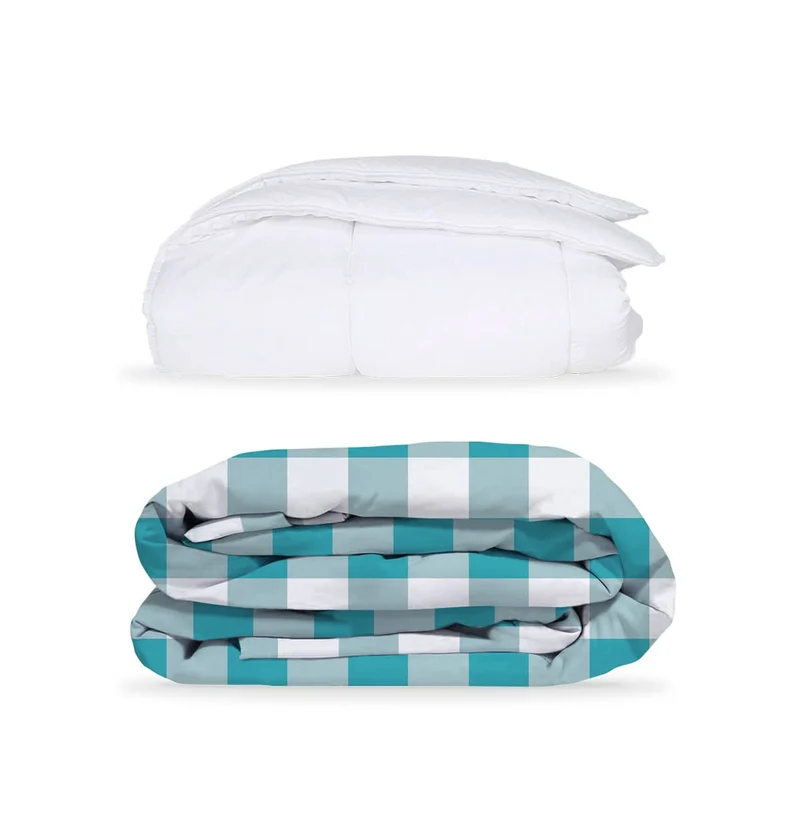 Pack Vichy M Turquesa (Funda Nórdica+Relleno)