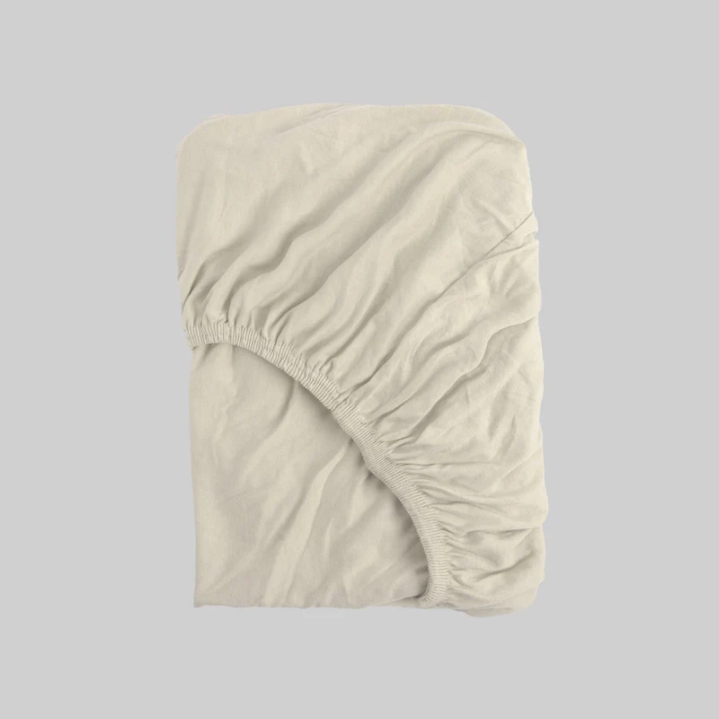 Sábana Bajera Jersey Don Algodon Beige