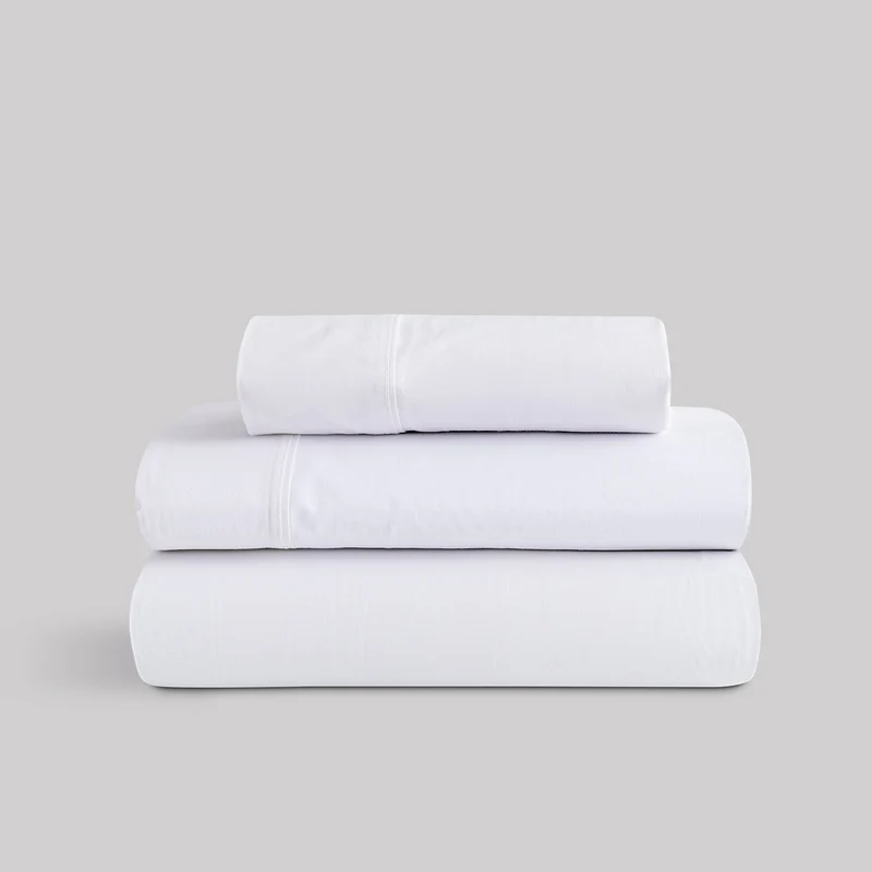 Juego de Sábanas Karamelo Liso Blanco