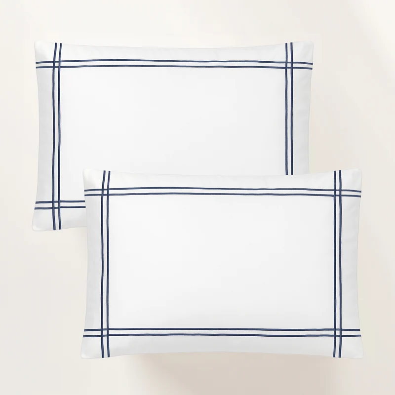 Funda de Almohada Gold Marine Plomo Satén 300 Hilos
