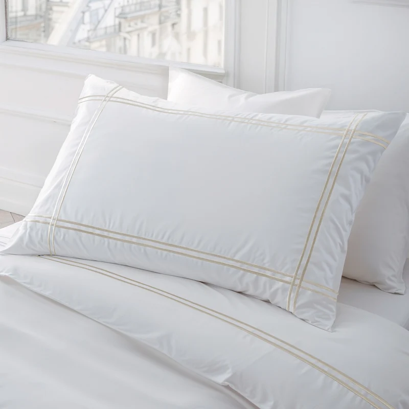 Funda de Almohada Gold Lino Satén 300 Hilos