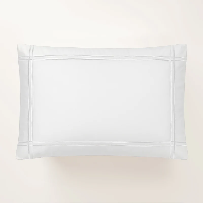 Funda de Almohada Gold Blanco Satén 300 Hilos