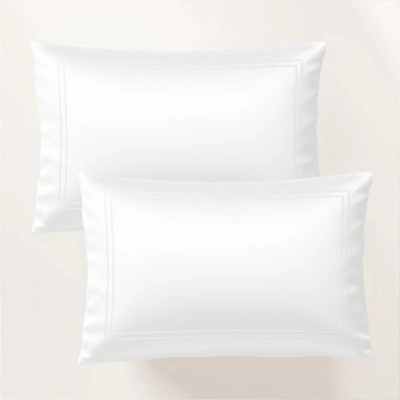 Funda de Almohada Royal Blanco Satén 300 Hilos