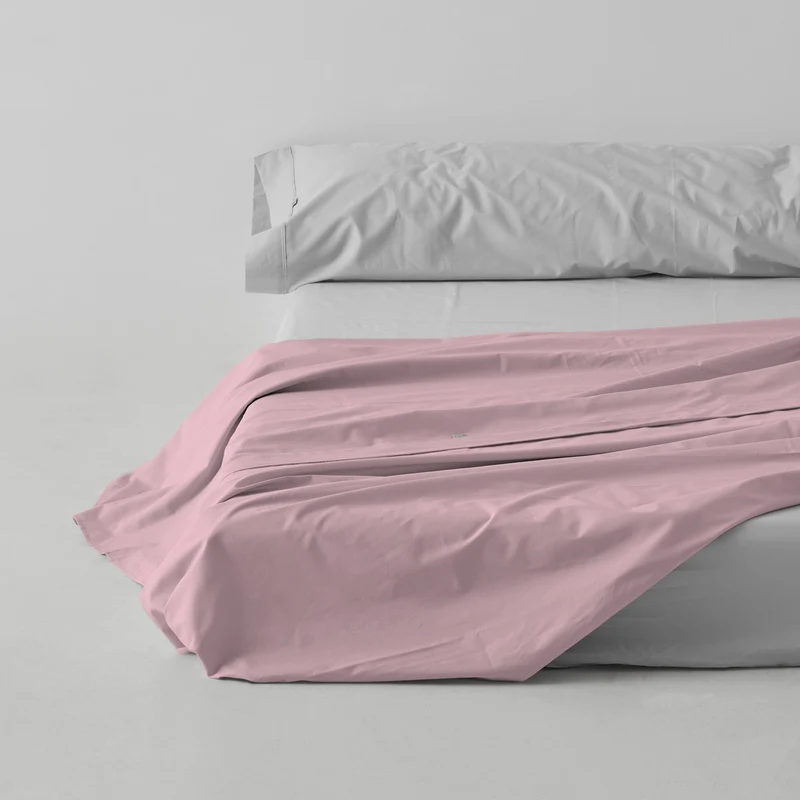Sábana encimera rosa
