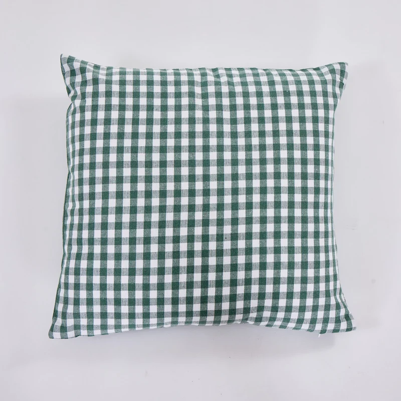 Funda de cojín cotton 45x45 vichí verde