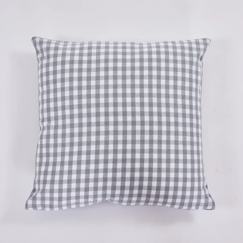 Funda de cojín cotton 45x45 vichí gris