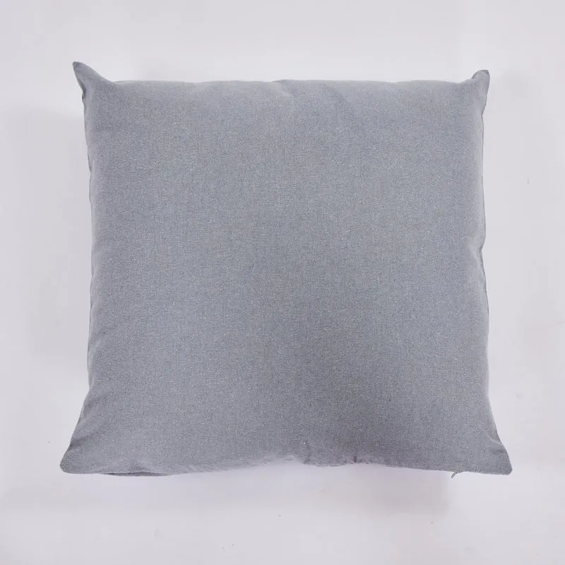 Funda de cojín cotton 45x45 gris