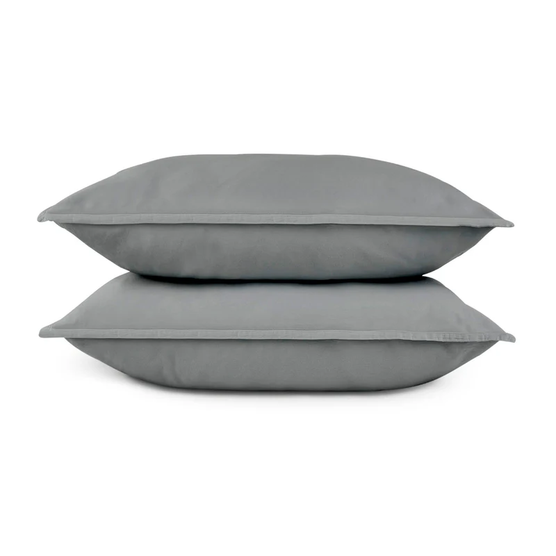 Gris oscuro satén Almohada