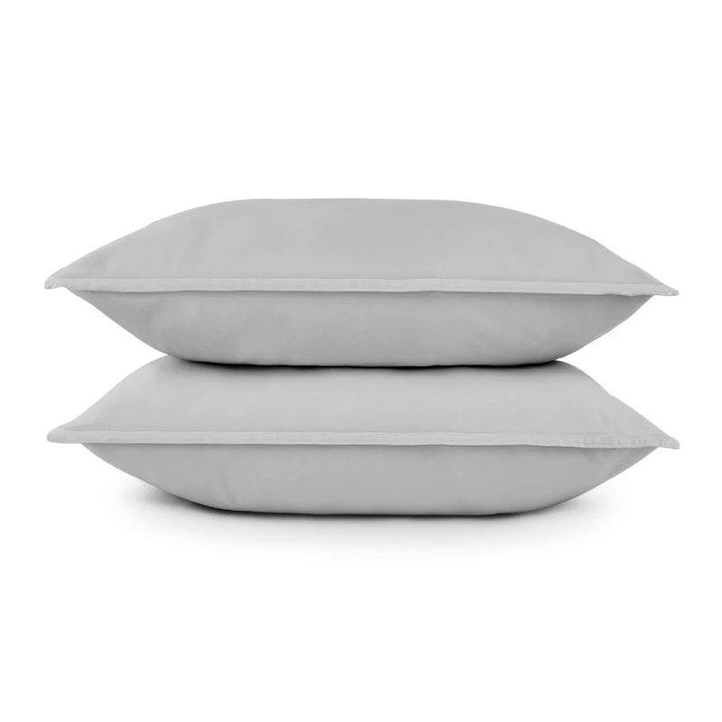 Gris satén Almohada
