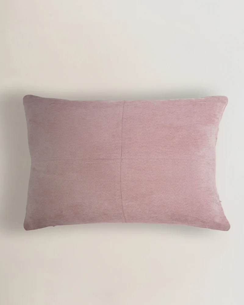 Cojín ante algodón rosa keike
