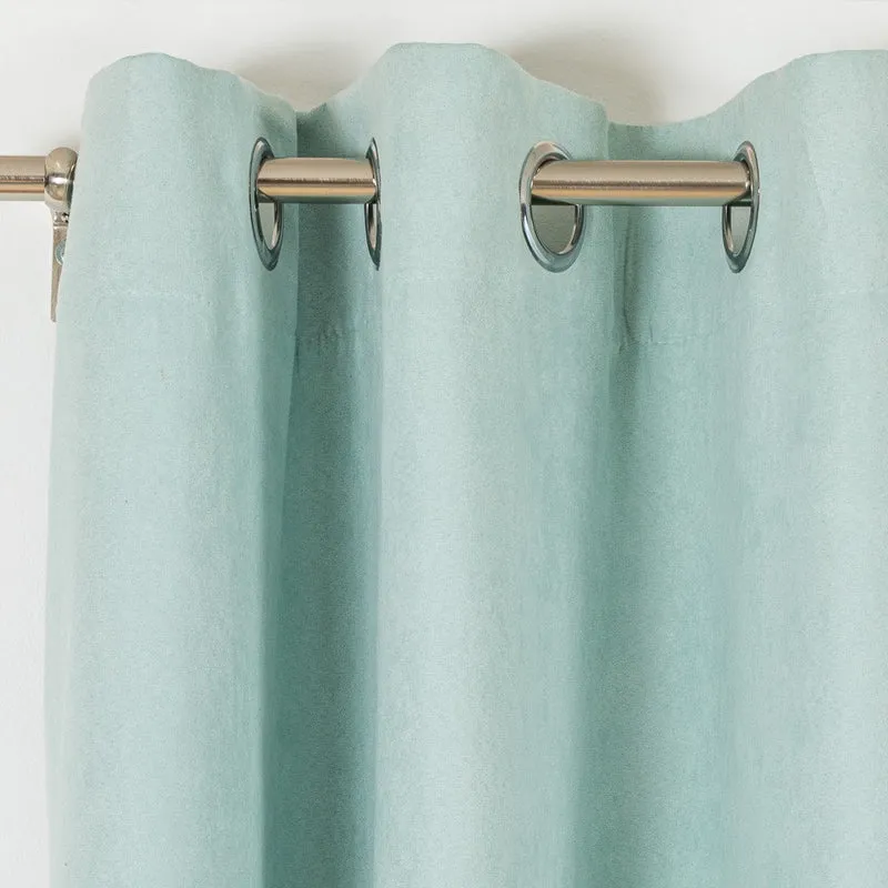 Cortina ollao ante opaca verde tiffany
