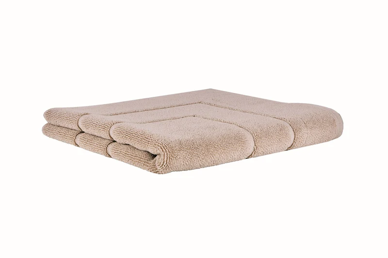 Alfombra de Baño 1500g 60x100 | FLAIRE | Alfombra 100% Algodón Beige
