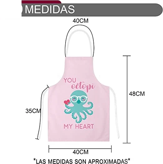 Delantal Niño, Delantal Ajustable para Niñas Niños, Delantales de Cocina para Cocinar Hornear Pintar