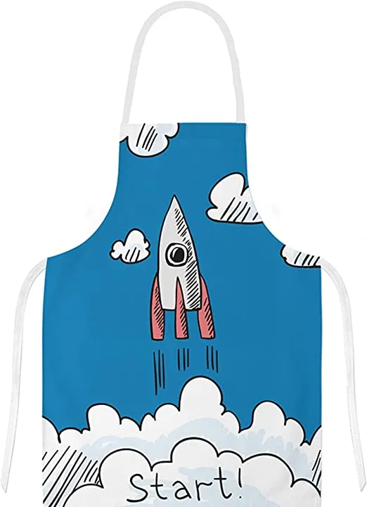 Delantal Niño, Delantal Ajustable para Niñas Niños, Delantales de Cocina para Cocinar Hornear Pintar