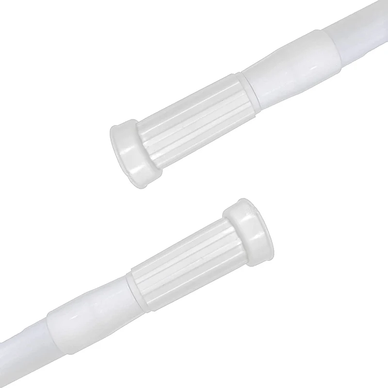 Barra Extensible Ajustable de Aluminio para baño, ropero, Armario y Cocina. Fácil Montaje, sin taladros ni Tornillos. Barra de tensión telescópica