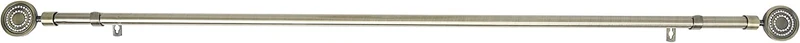 Barra Cortina Extensible Forja Universal - Barra Cortina Decolativa Extensible de Acero incluiye Soportes y Anillos