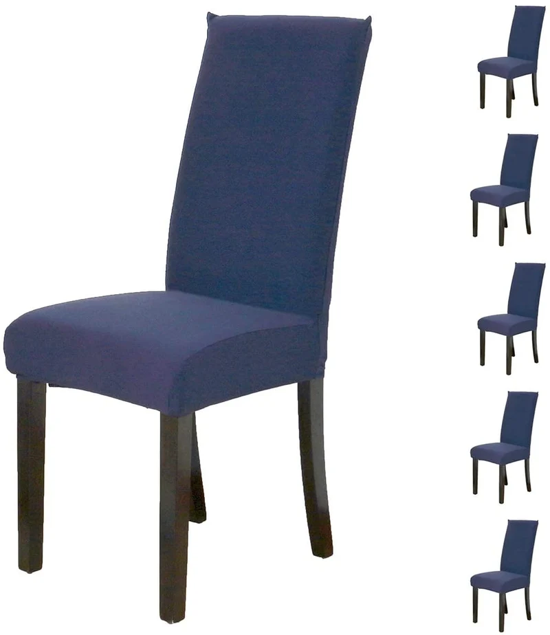 Fundas de Sillas Lisa para Comedor - Funda de Silla Elástica y Ajustable, Desmontables Lavables Cubiertas para Sillas para Comedor Hotel Banquete de Boda Decoración