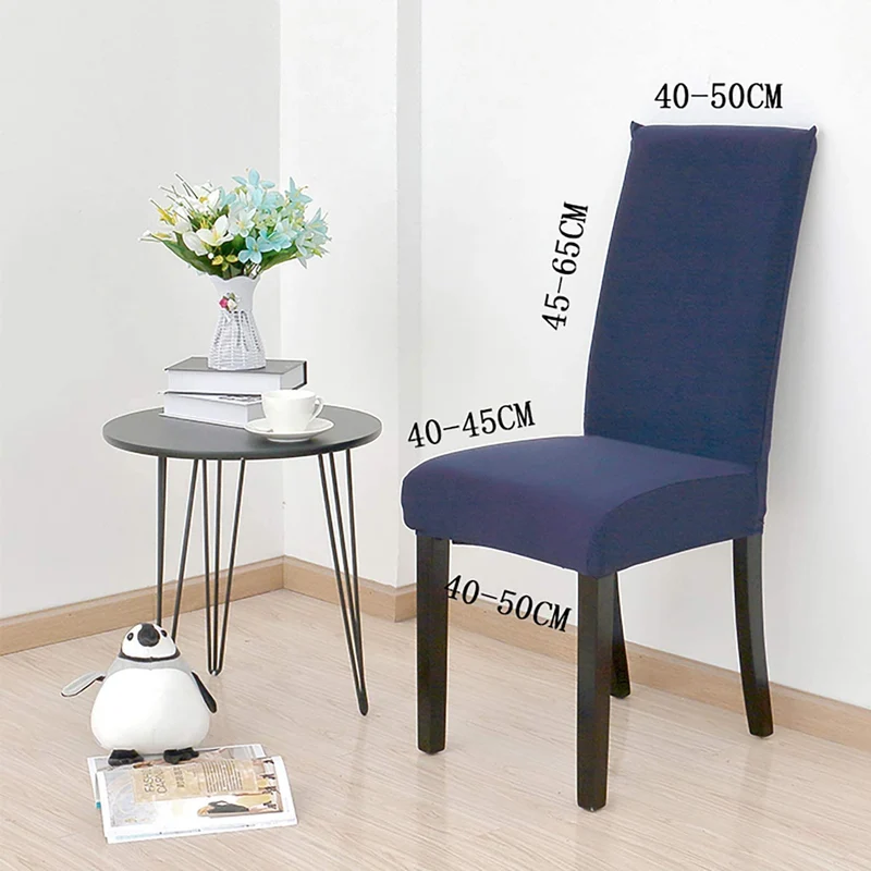 Fundas de Sillas Lisa para Comedor - Funda de Silla Elástica y Ajustable, Desmontables Lavables Cubiertas para Sillas para Comedor Hotel Banquete de Boda Decoración