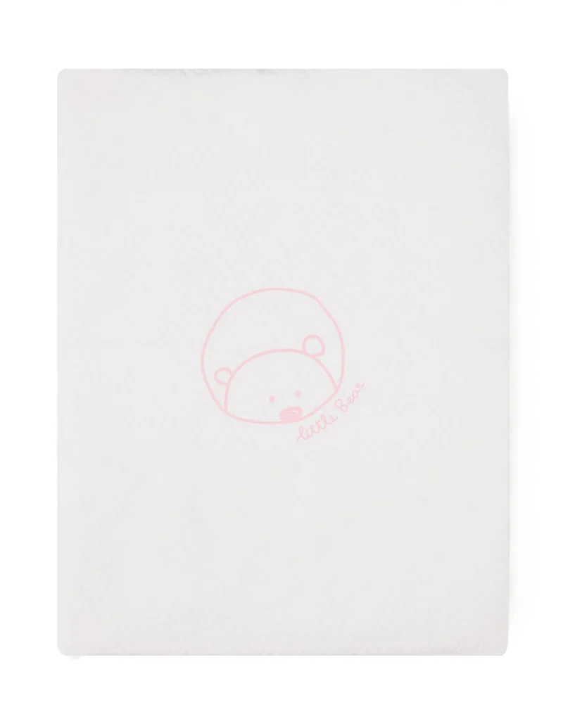 Colcha minicuna - BEAR ROSA