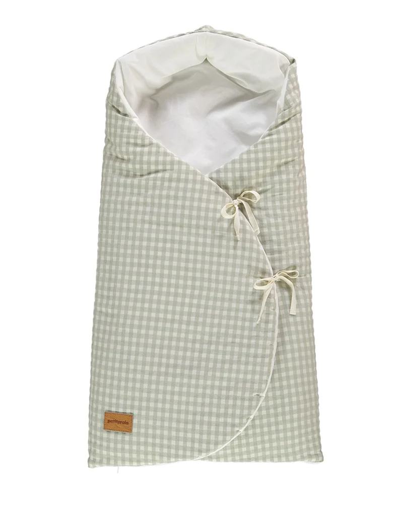 Saco capazo MIMO - CHECKS VERDE