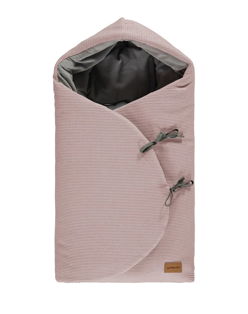 Saco capazo MOON - WAFFLE ROSA