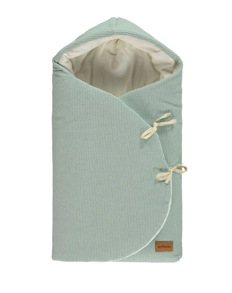 Saco capazo MOON - WAFFLE VERDE
