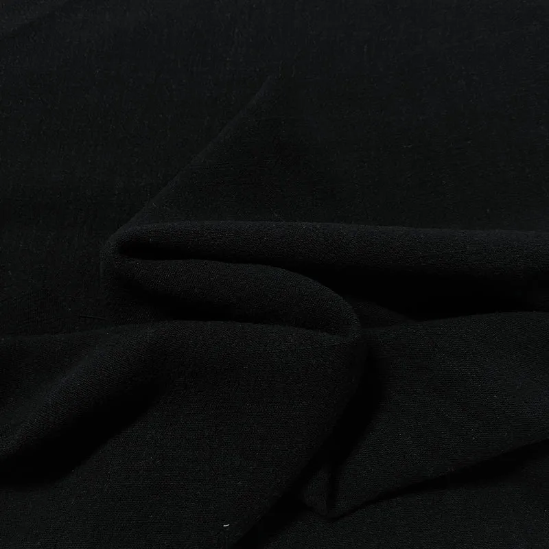 Tela de Viscosa y Lino 210g/m² 1.37m de ancho - Negro