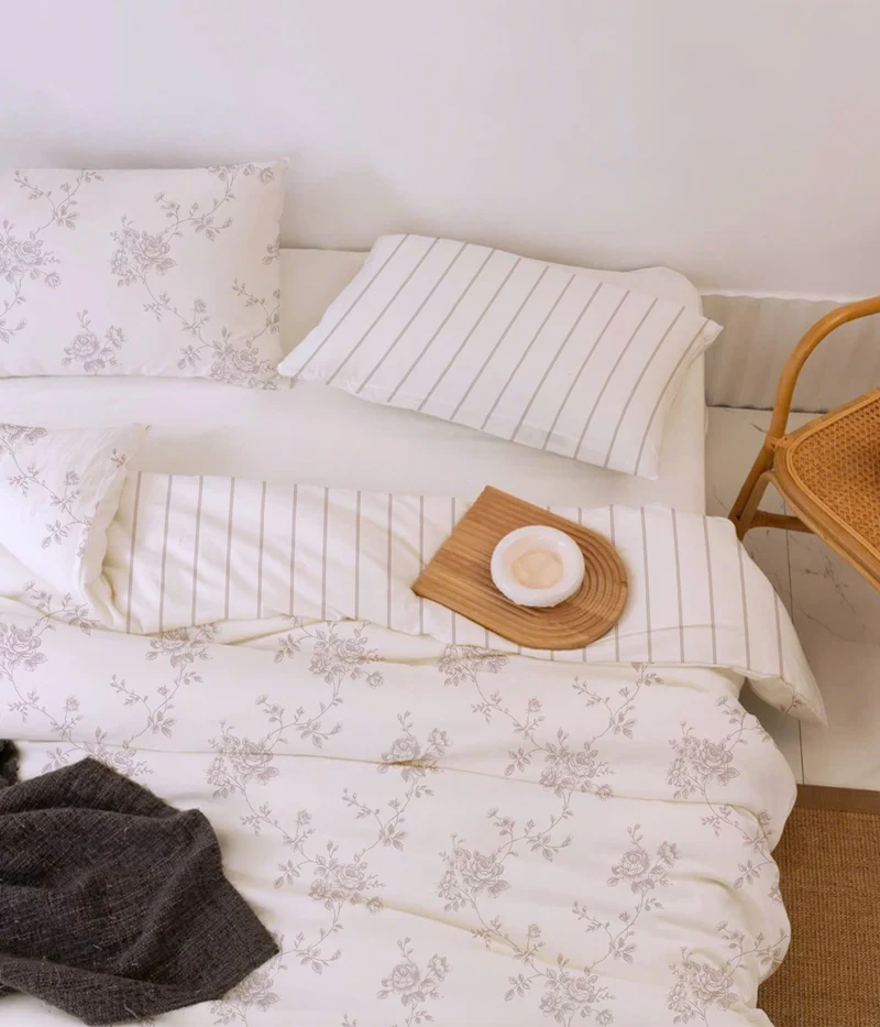 Toile rosa Funda nórdica