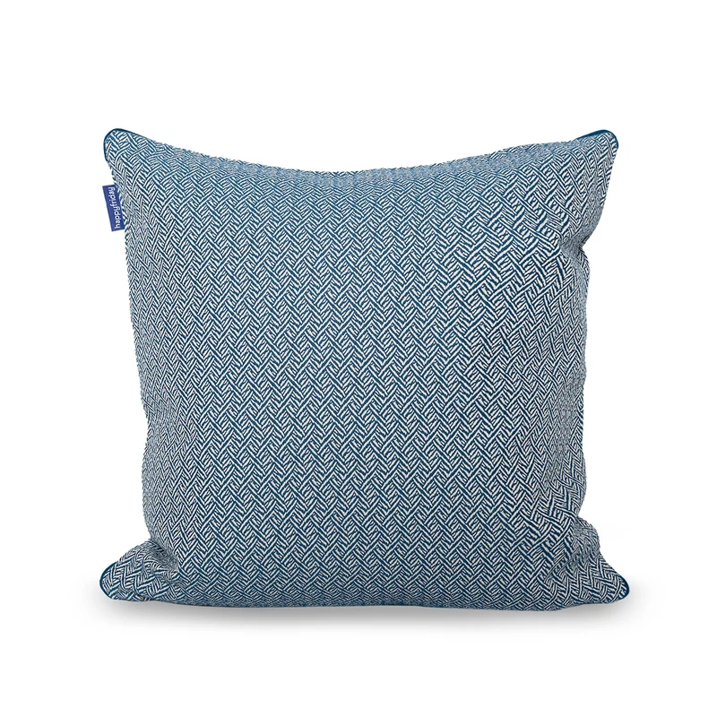 Herringbone Funda de cojín decorativo 50x50 cm Azul marino
