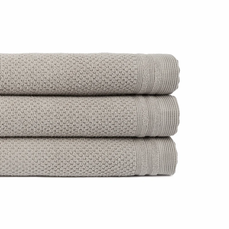 Toalla de Baño Grande de Algodón 500g | DUNA | 100x150 Gris