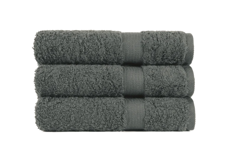 Toalla de Mano 600g 50x100 | LUZOR | Toalla de Algodón Antracita