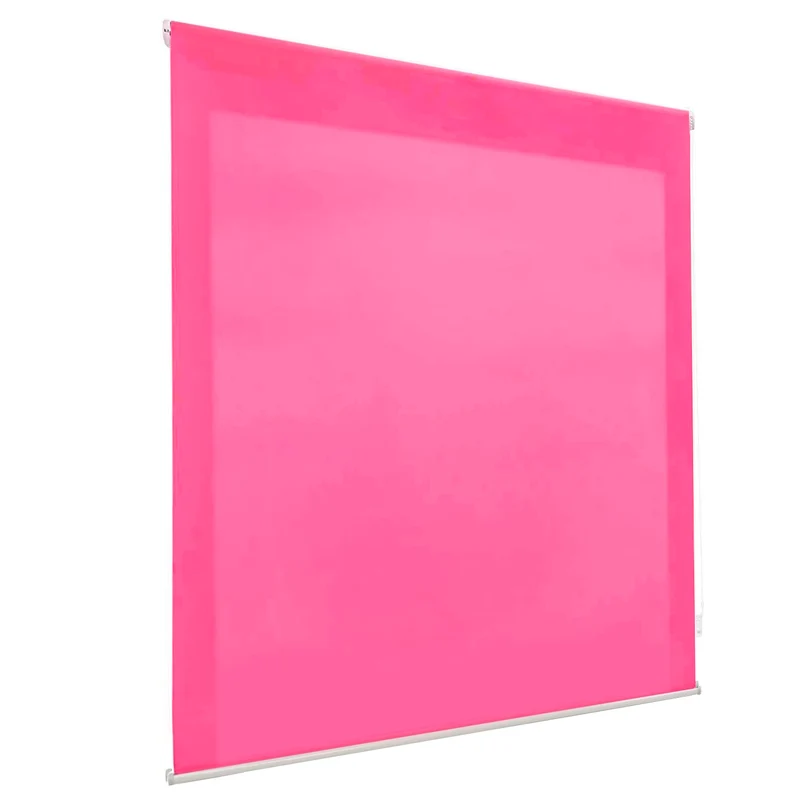 Estor Enrollable Translúcido Liso Rosa