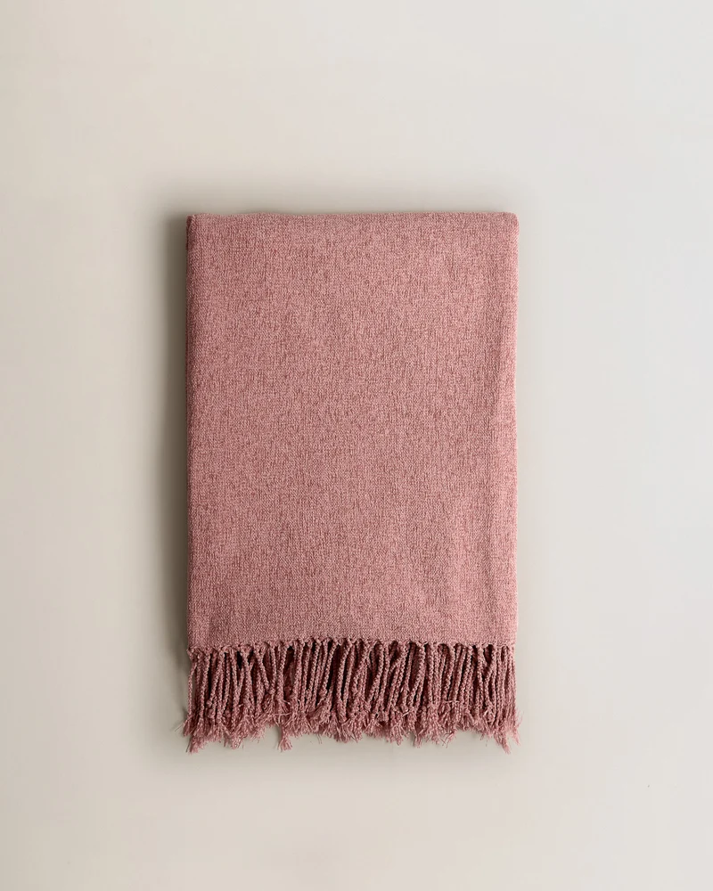 Plaid Chenilla Rosa Keike