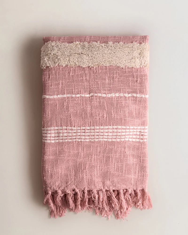 Plaid Algodón Domus Rosa Keike
