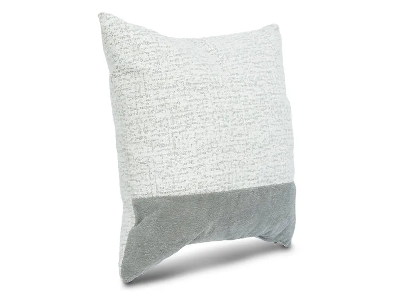 Cojin Cuadrado Poliester Luxury Blanco Gris