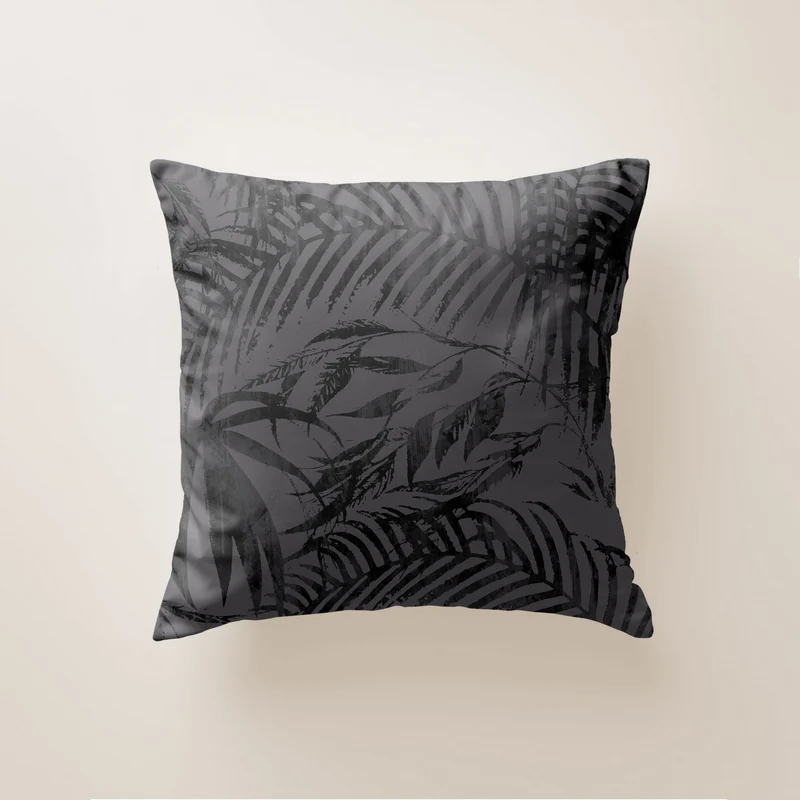 Funda de cojín Palm Anthracite