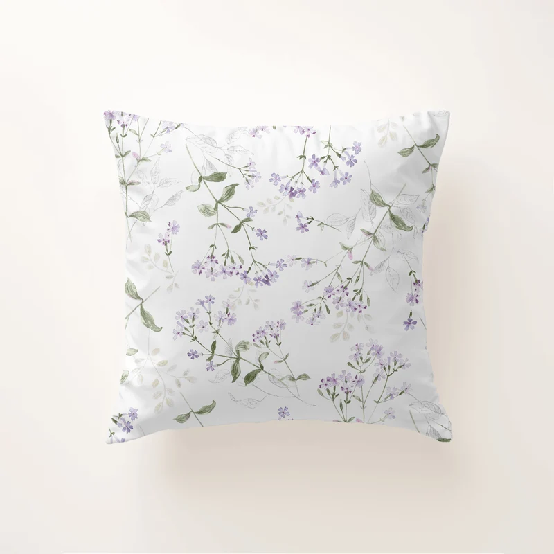 Funda de cojín Lavender White