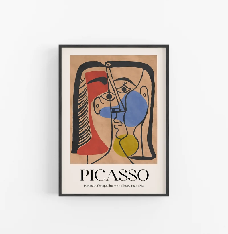 Cuadro Picasso Portrait Of Jacqueline With Glossy Hair