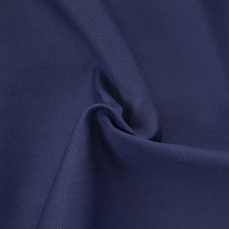 Tela de sarga 100% algodón 260g/m2 | Azul hospitalario oscuro
