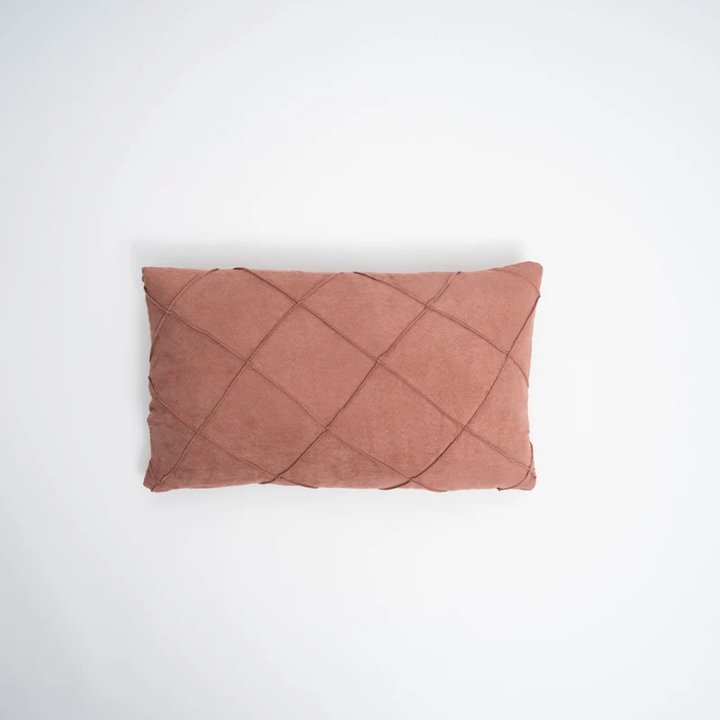 Cojín rectangular 30x50 New Rombo ante liso - funda + relleno