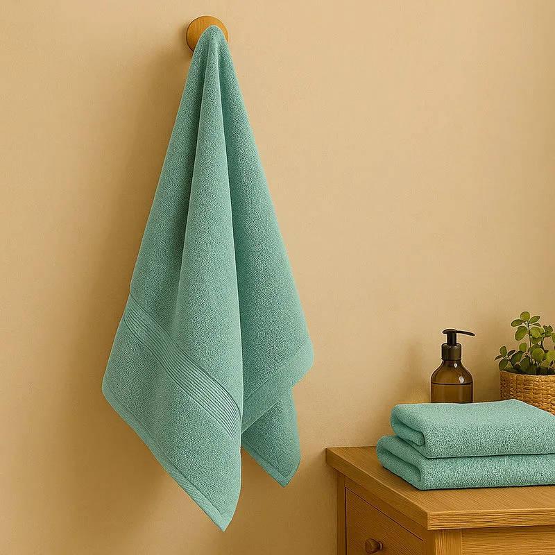 Toalla Zero Twist 100% Algodón Azul Aguamarina – 600 g/m², extra suave y absorbente