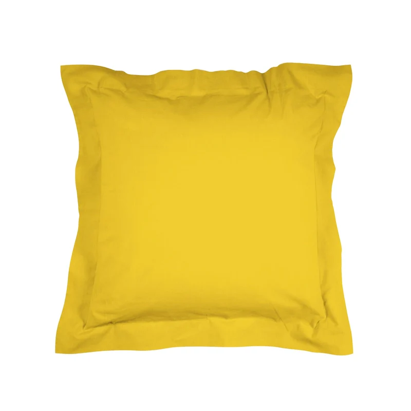 Funda cuadrante Algodón Percal de 200 hilos Amarillo Mostaza